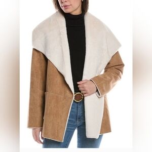 Bagatelle Tan and Cream Teddy Jacket